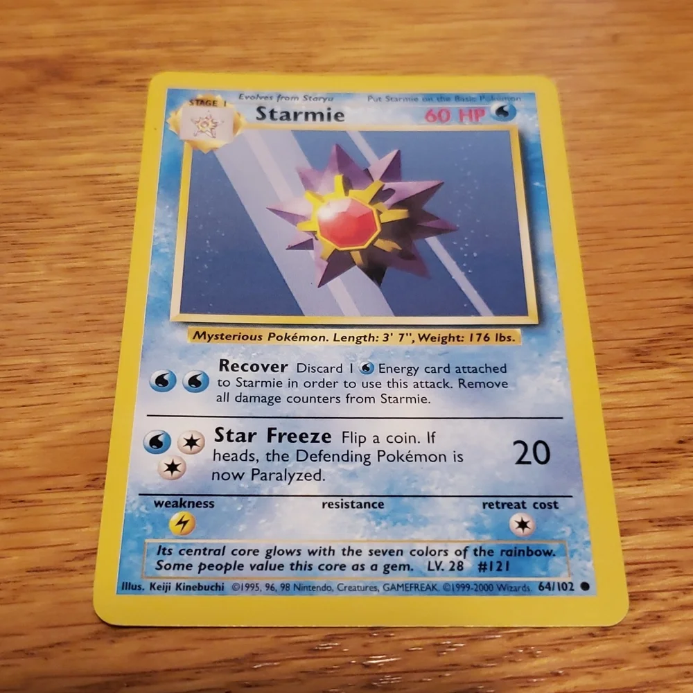 Starmie Pokémon Card 64/102